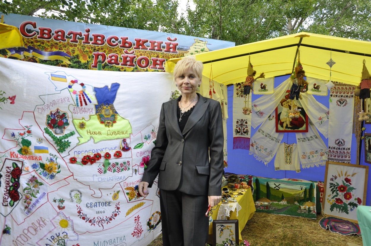 Головна редакторка сватівської газети "Голос громади" Ольга Найдьонова