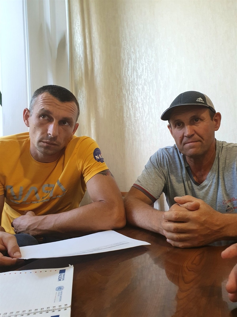 Члени робочої групи Троїцького Тао-Хабу: (зліва-направо) Олександр Шликов і Сергій Васильєв