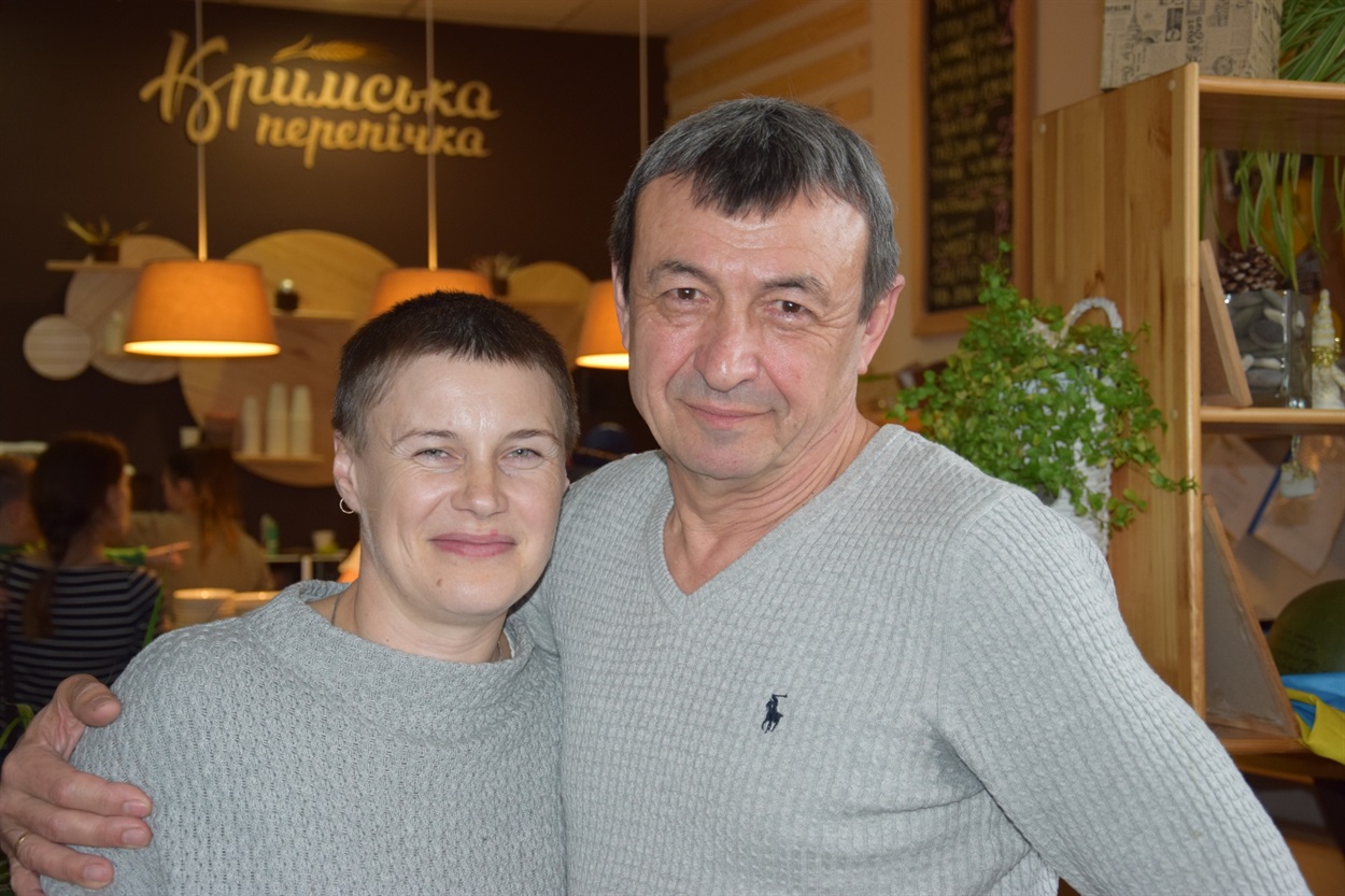 Оксана Новікова з чоловіком Миколою