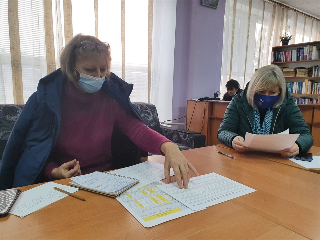 Тетяна Артющенко (на першому плані) і Оксана Ільминська
